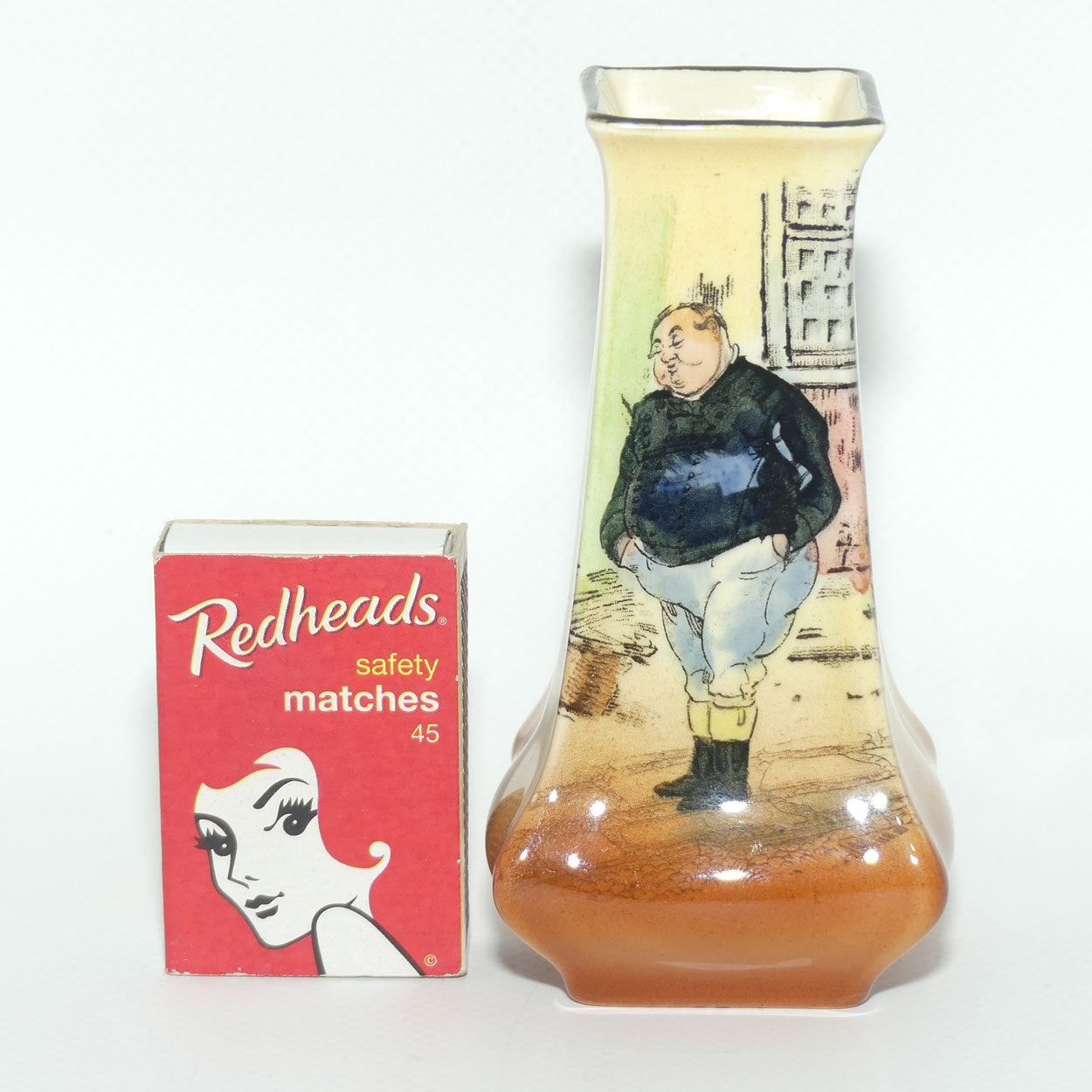 Royal Doulton Dickens Fat Boy small flaired vase D5175