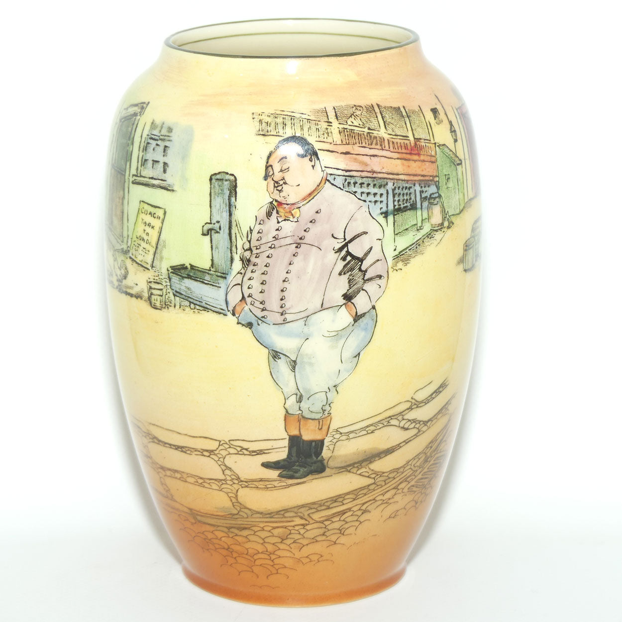Royal Doulton Dickens Fat Boy bulbous vase D5175