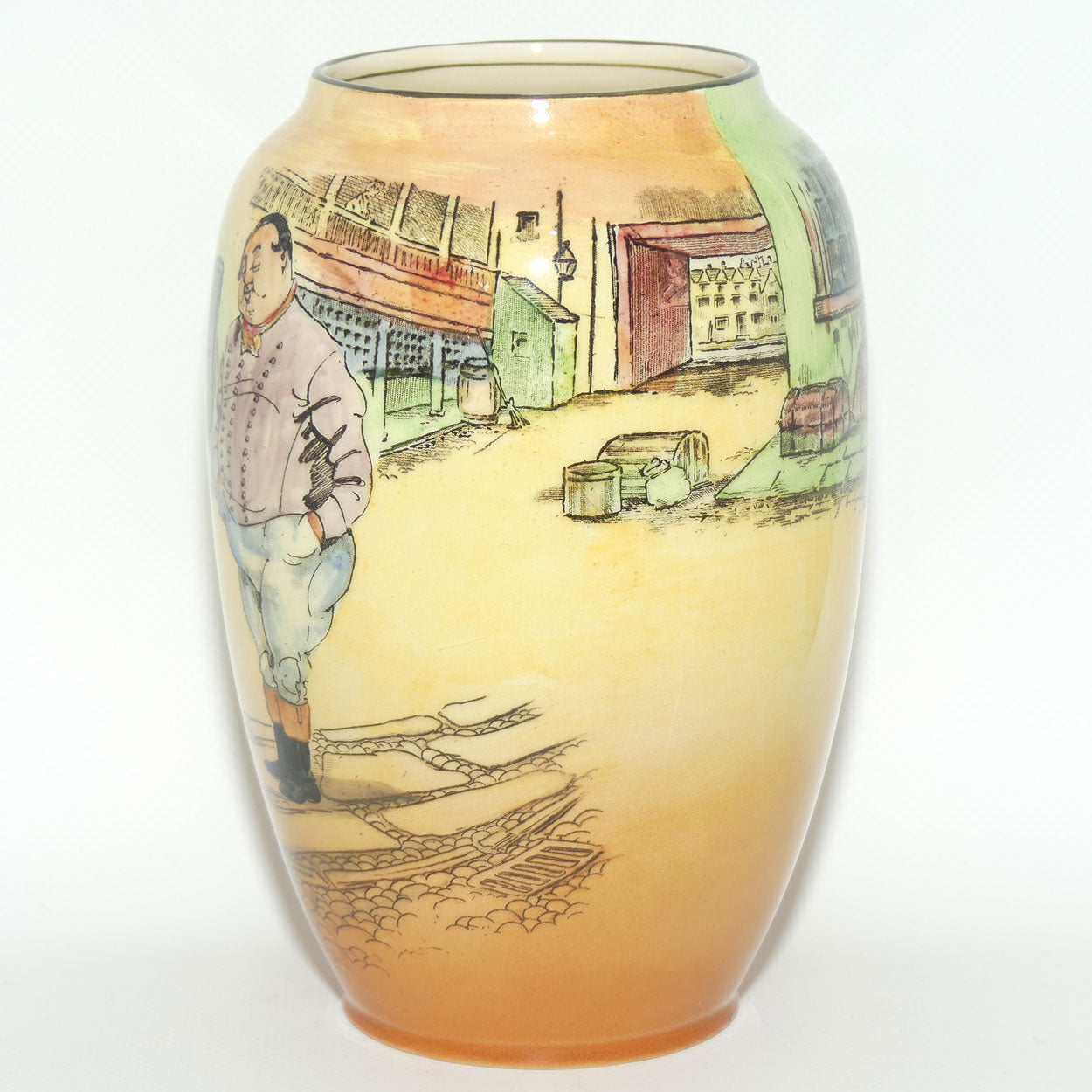 Royal Doulton Dickens Fat Boy bulbous vase D5175