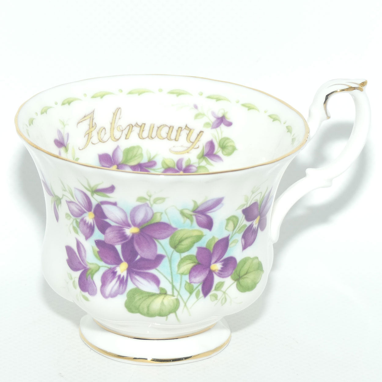 Royal Albert Bone China England | Flower of the Month series | February Violets trio