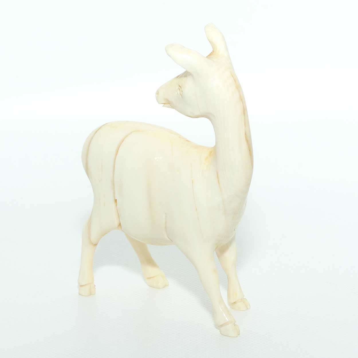 Carved Ivory Figure of a Female Goat