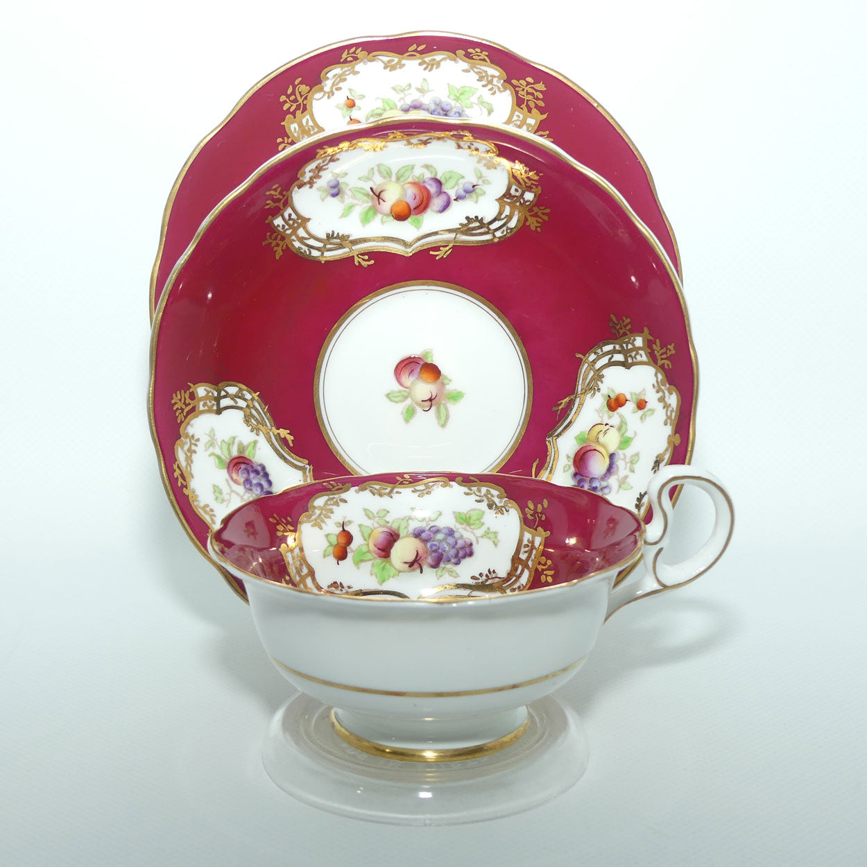 Samuel Radford Reproduction of Old Chelsea 18th Century tea trio