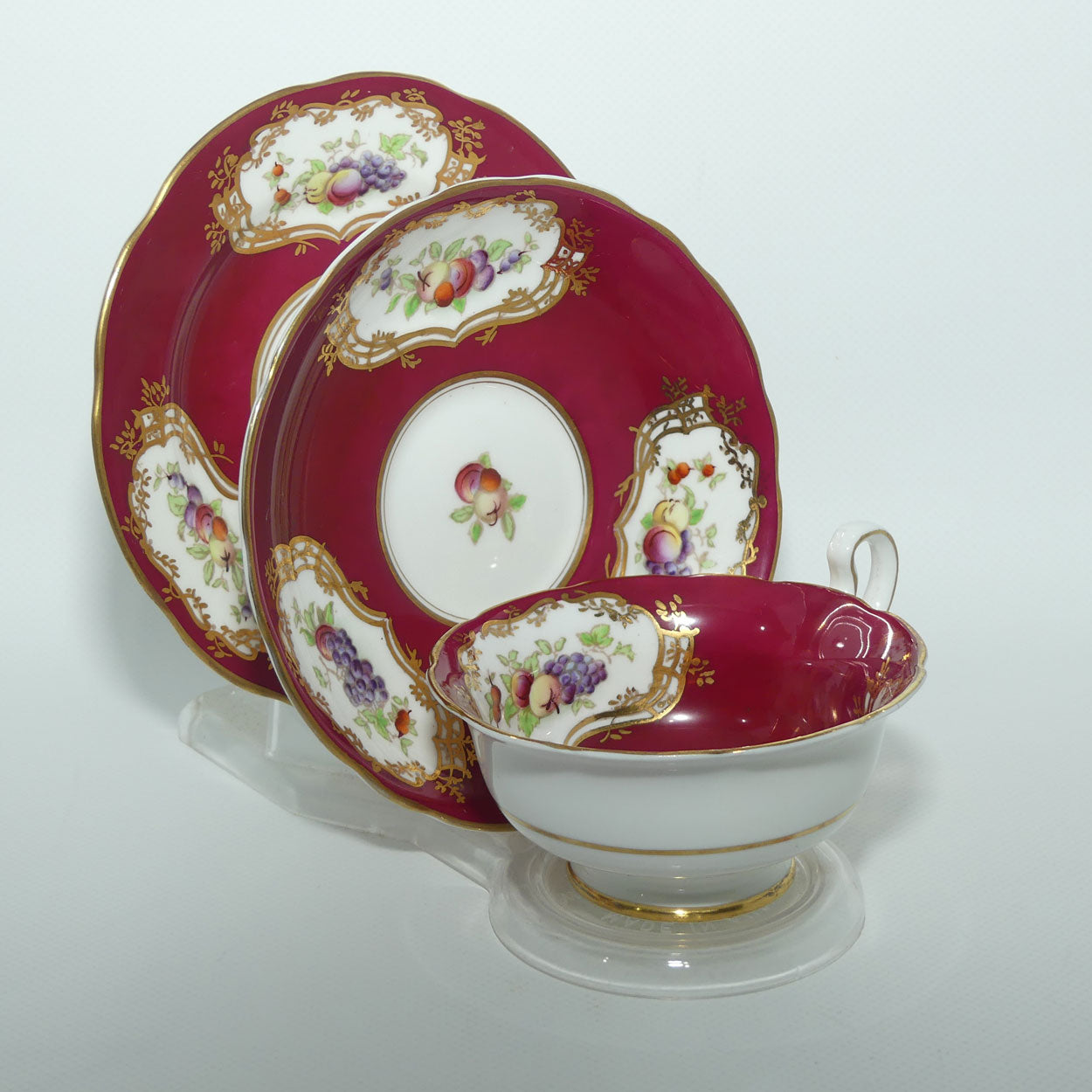 Samuel Radford Reproduction of Old Chelsea 18th Century tea trio