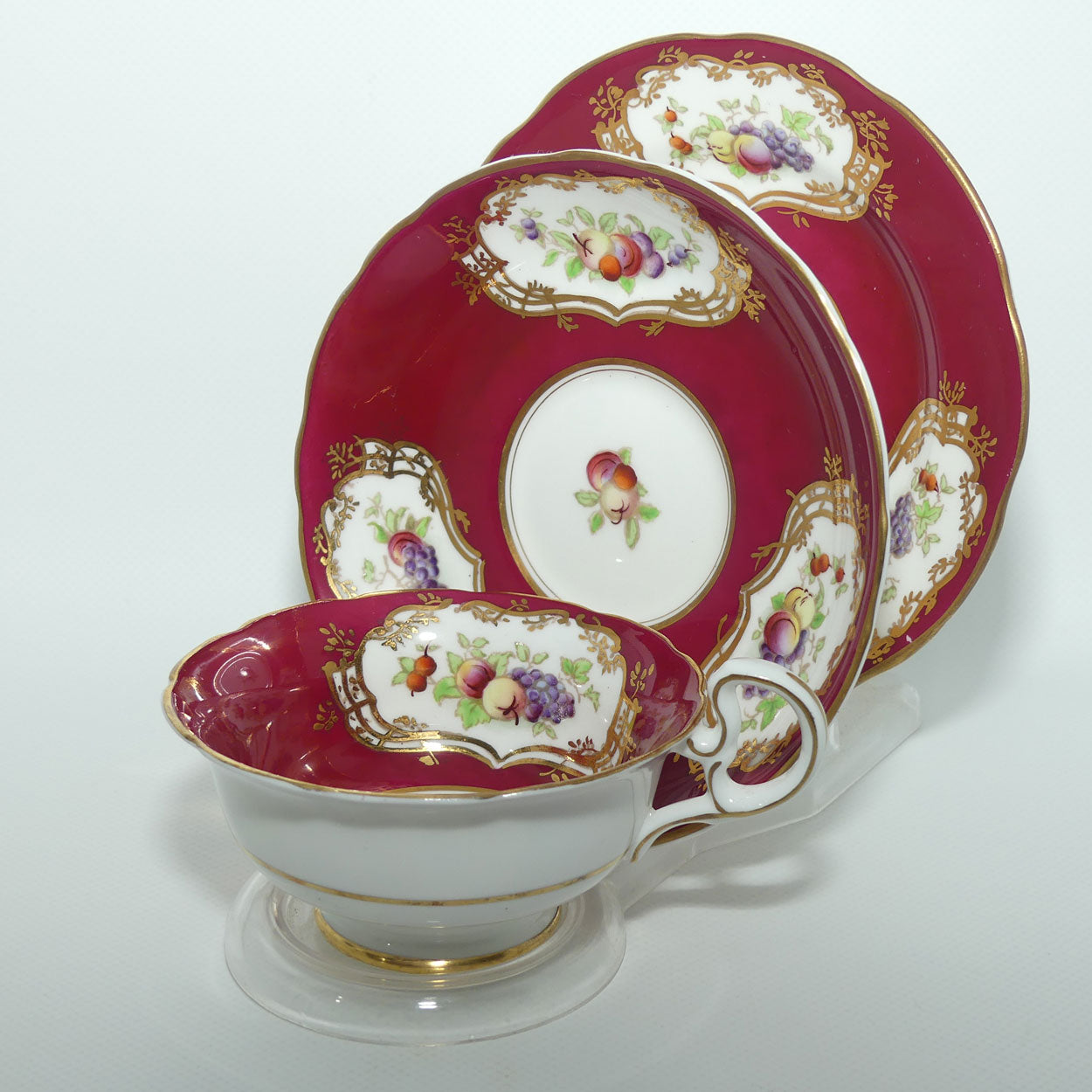 Samuel Radford Reproduction of Old Chelsea 18th Century tea trio