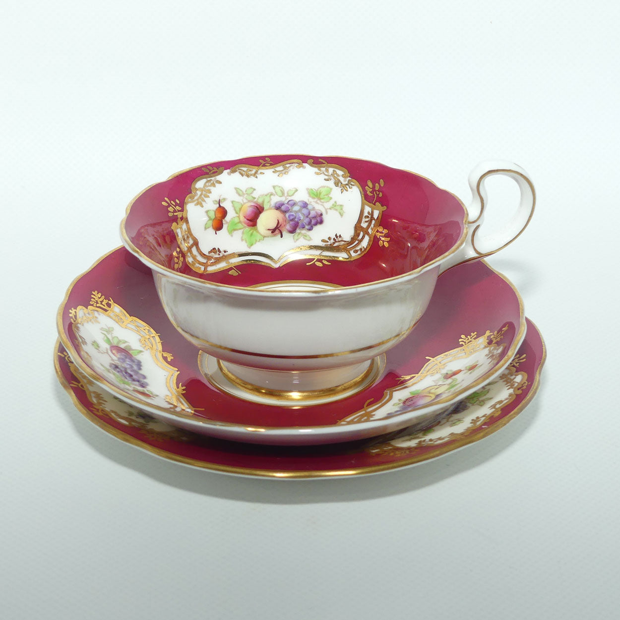 Samuel Radford Reproduction of Old Chelsea 18th Century tea trio