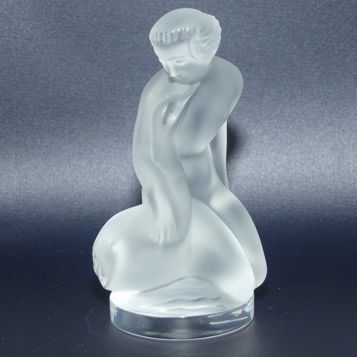 Lalique France figure Leda and the Swan | boxed