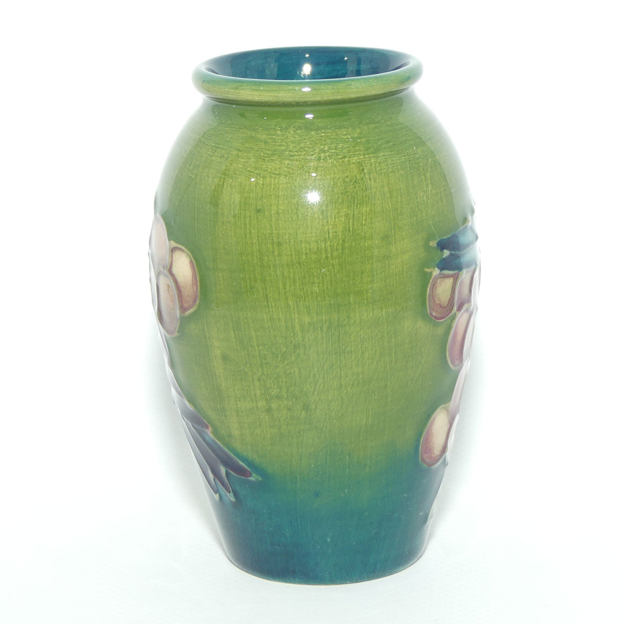 Moorcroft Finches small vase | Green | #1