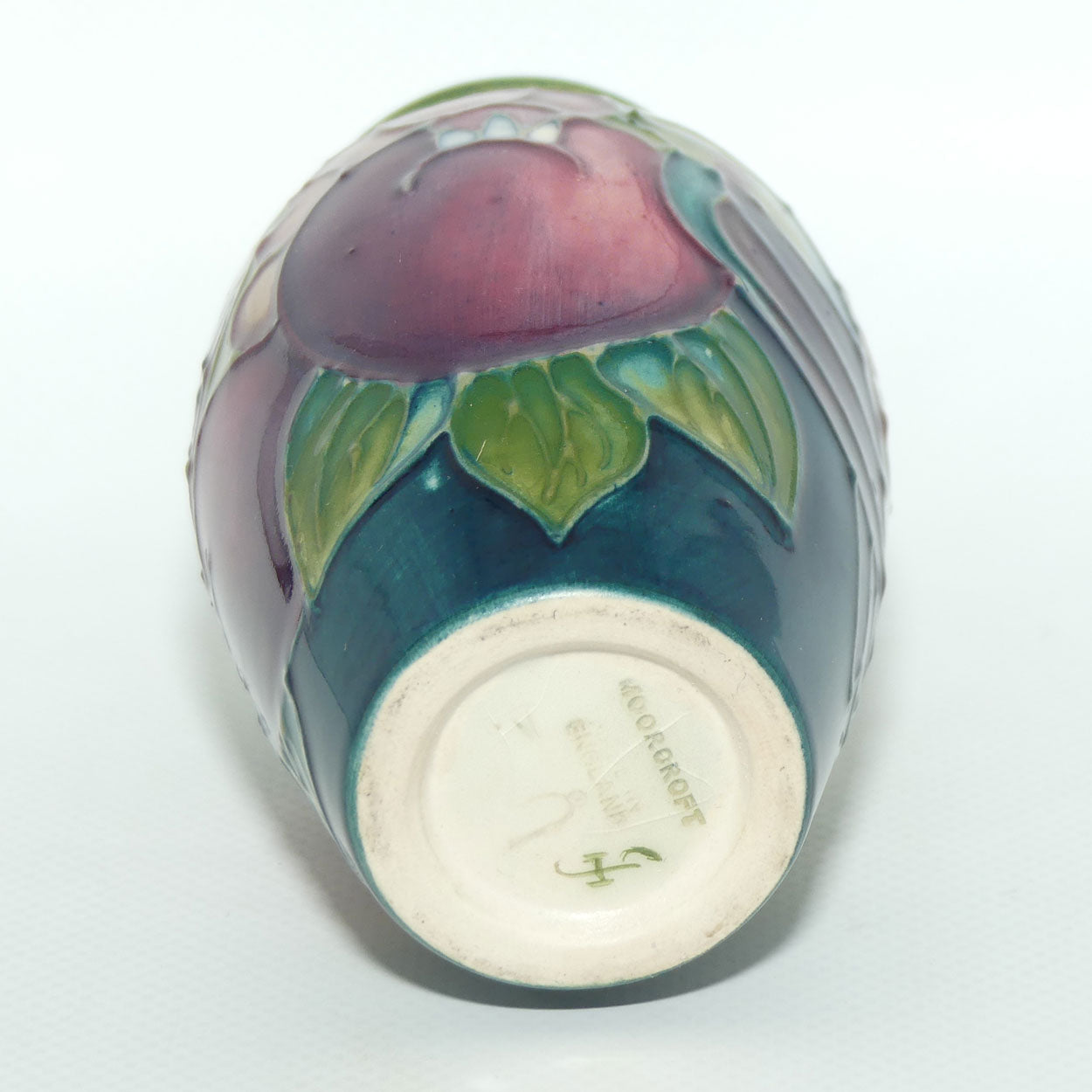 Moorcroft Finches small vase | Green | #1