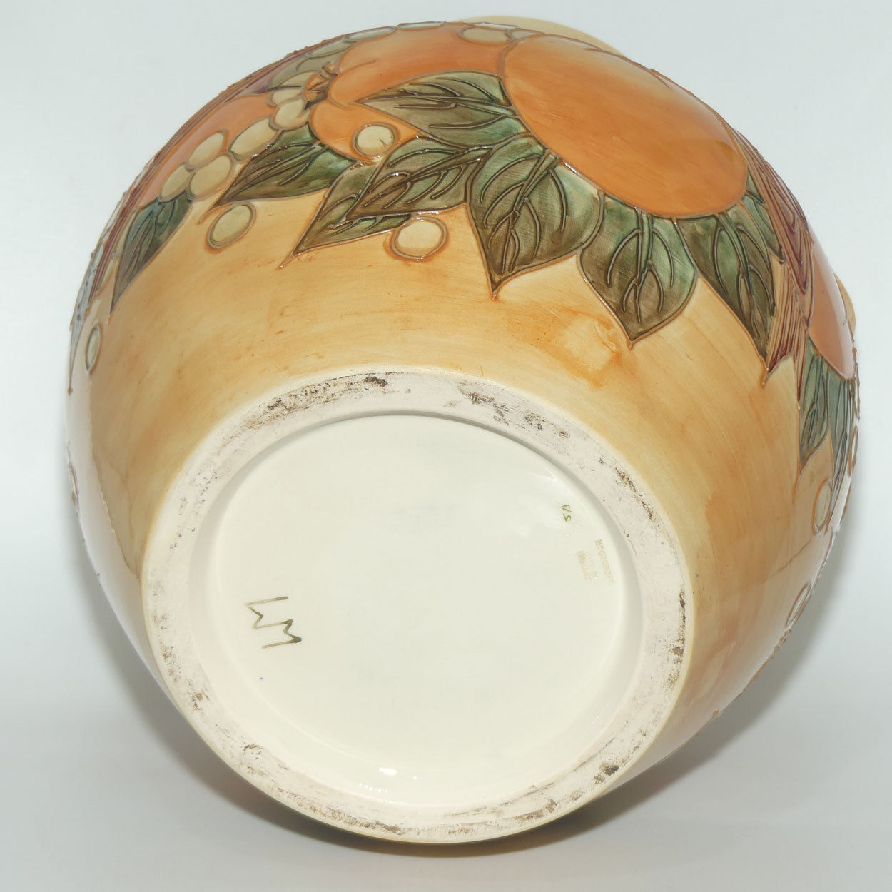 Moorcroft Finches Autumn 5/13 handled vase