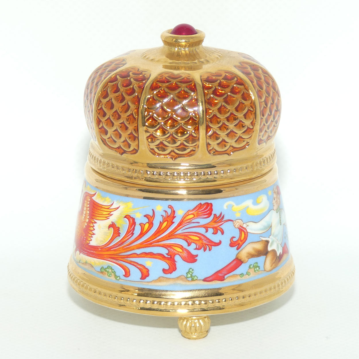 Franklin Mint | House of Faberge musical trinket box | The Firebird