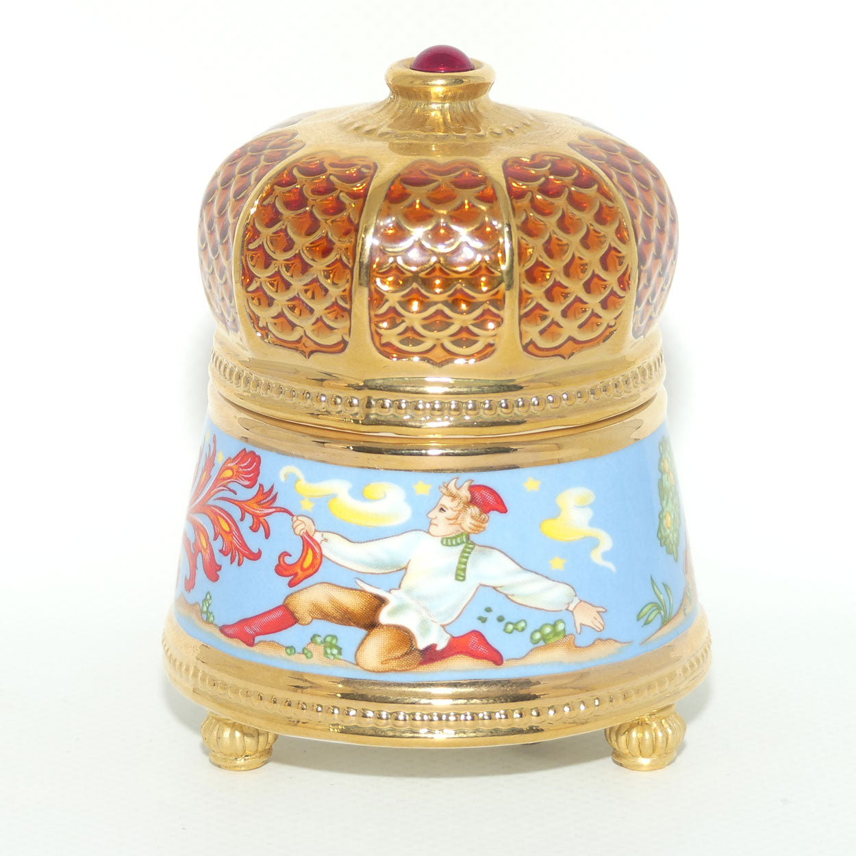 Franklin Mint | House of Faberge musical trinket box | The Firebird