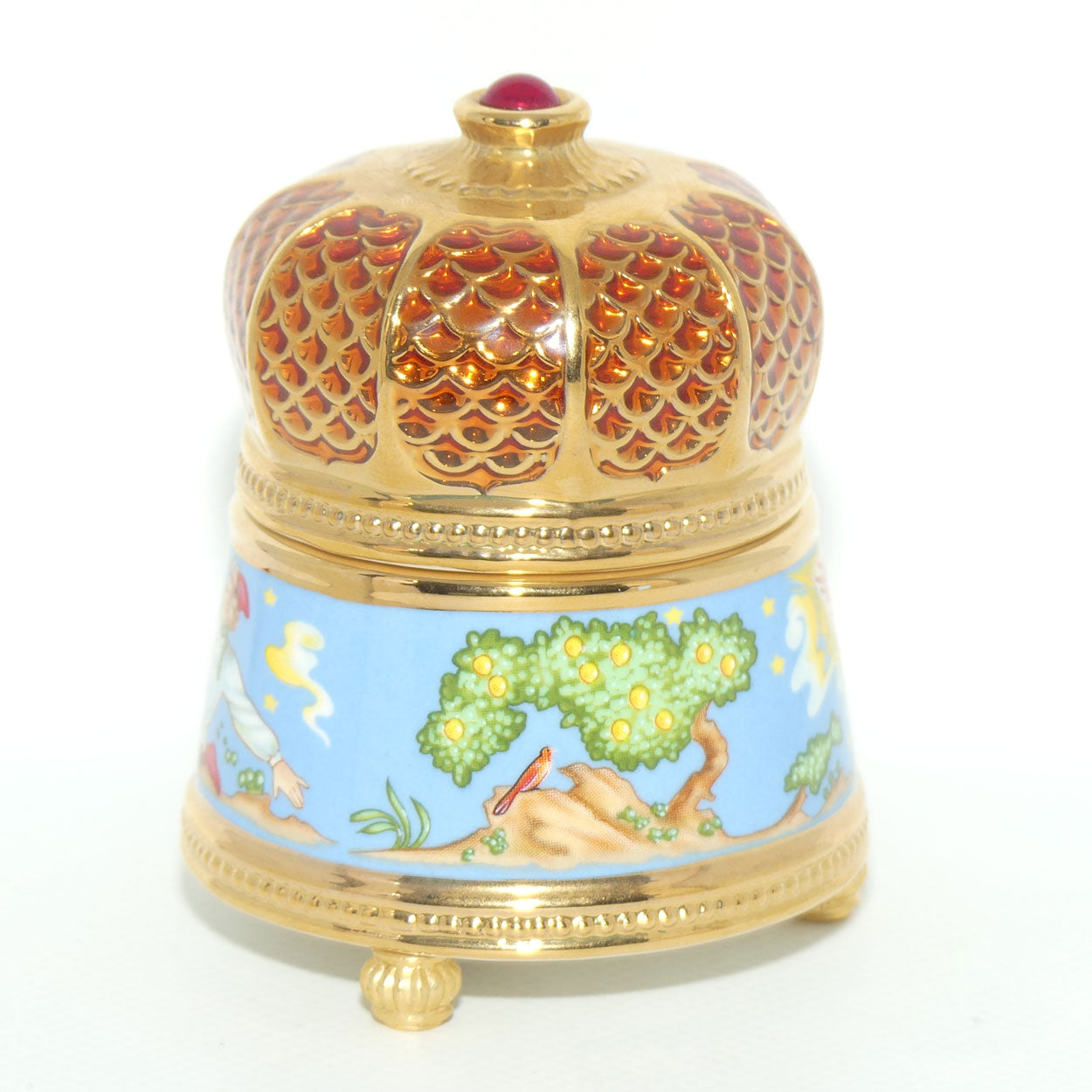 Franklin Mint | House of Faberge musical trinket box | The Firebird