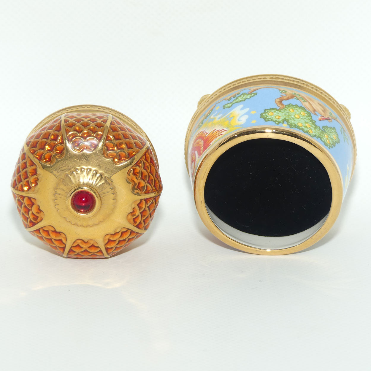 Franklin Mint | House of Faberge musical trinket box | The Firebird