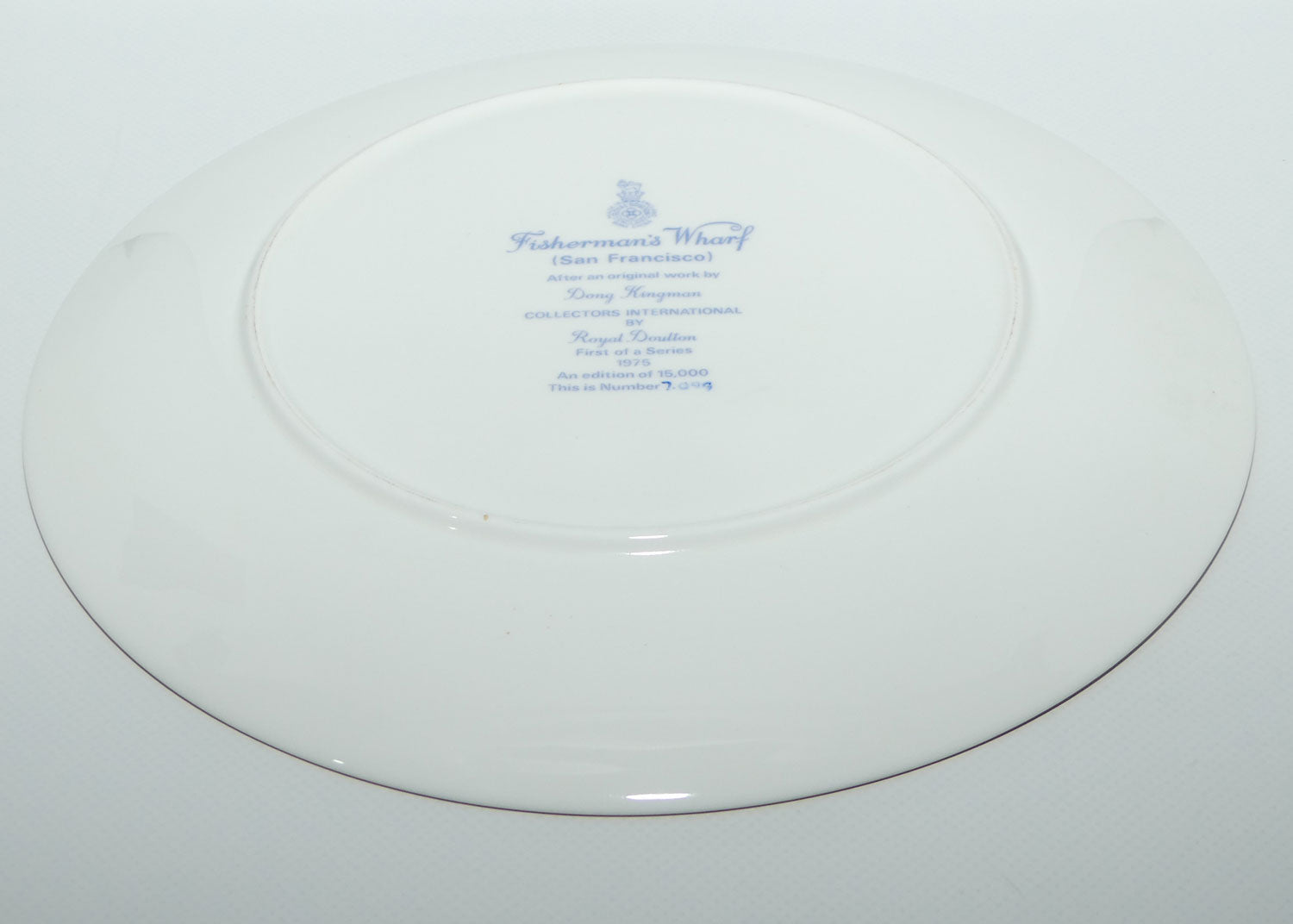 Royal Doulton Dong Kingman plate #1 | Fisherman's Wharf San Francisco