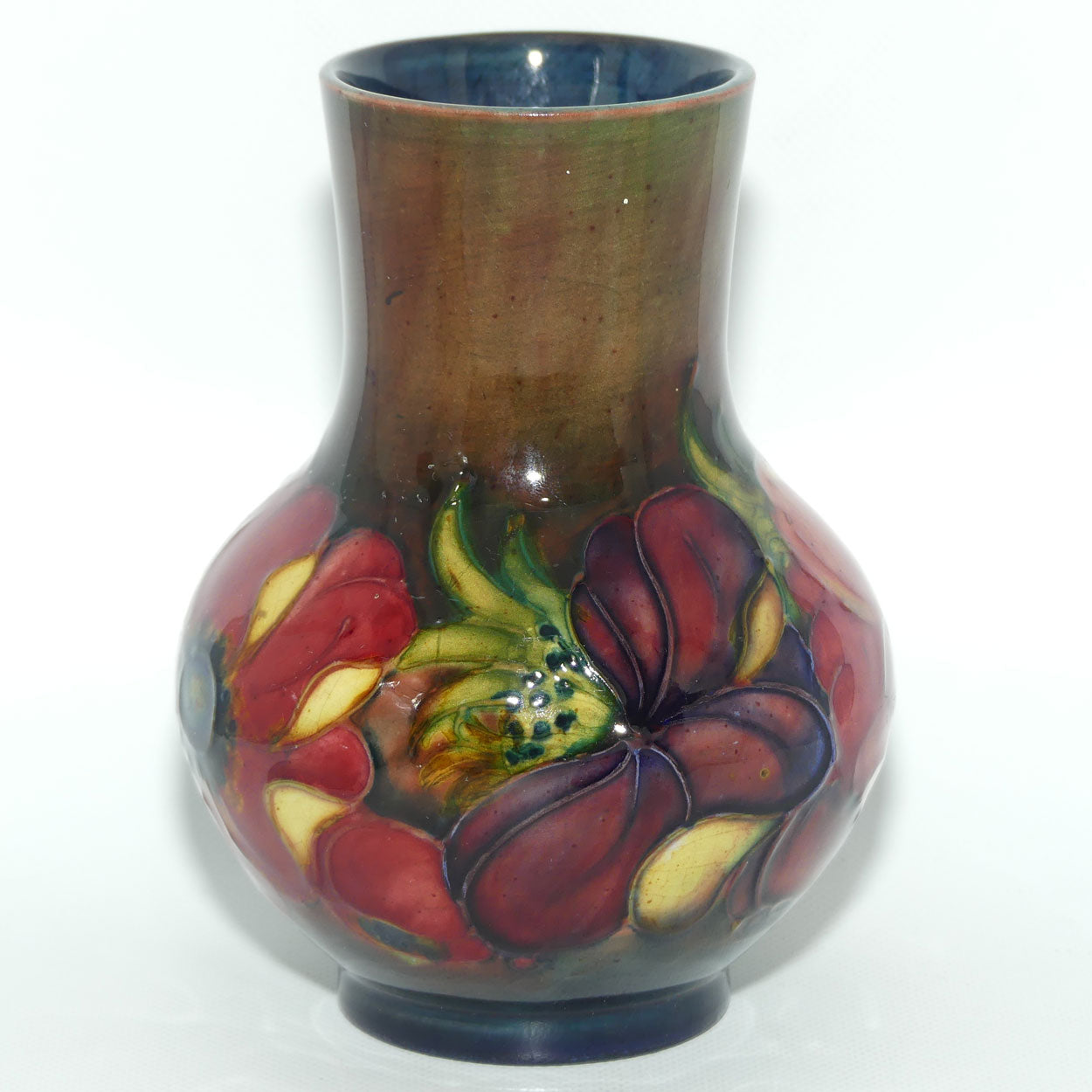 Walter Moorcroft Anemone Flambe vase | 12.5cm