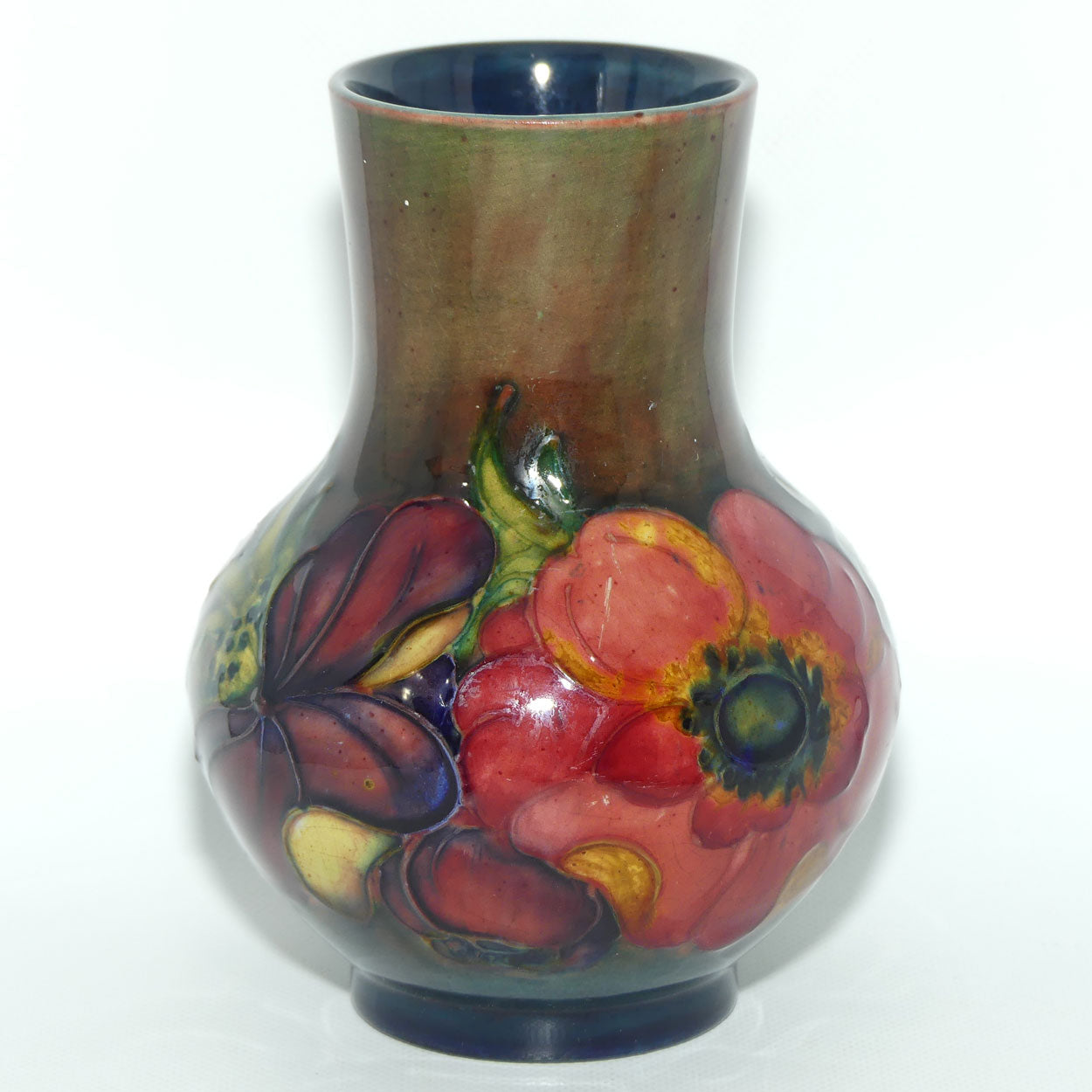 Walter Moorcroft Anemone Flambe vase | 12.5cm