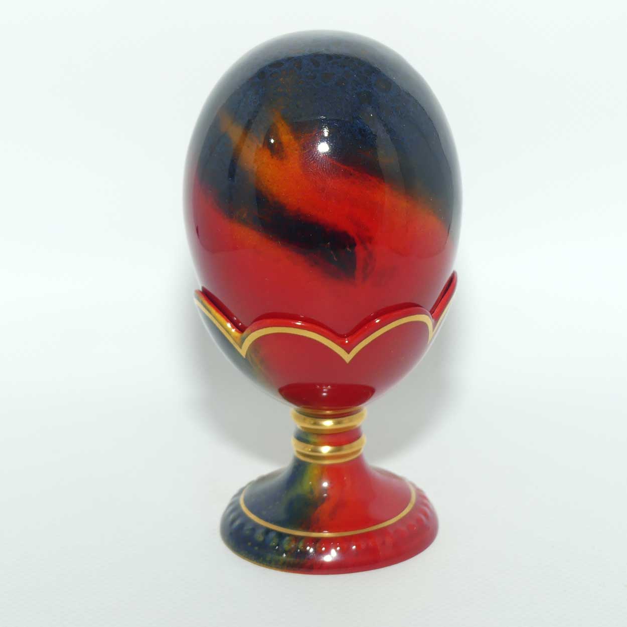 Royal Doulton Flambe Egg and Stand | LE 2502/3500