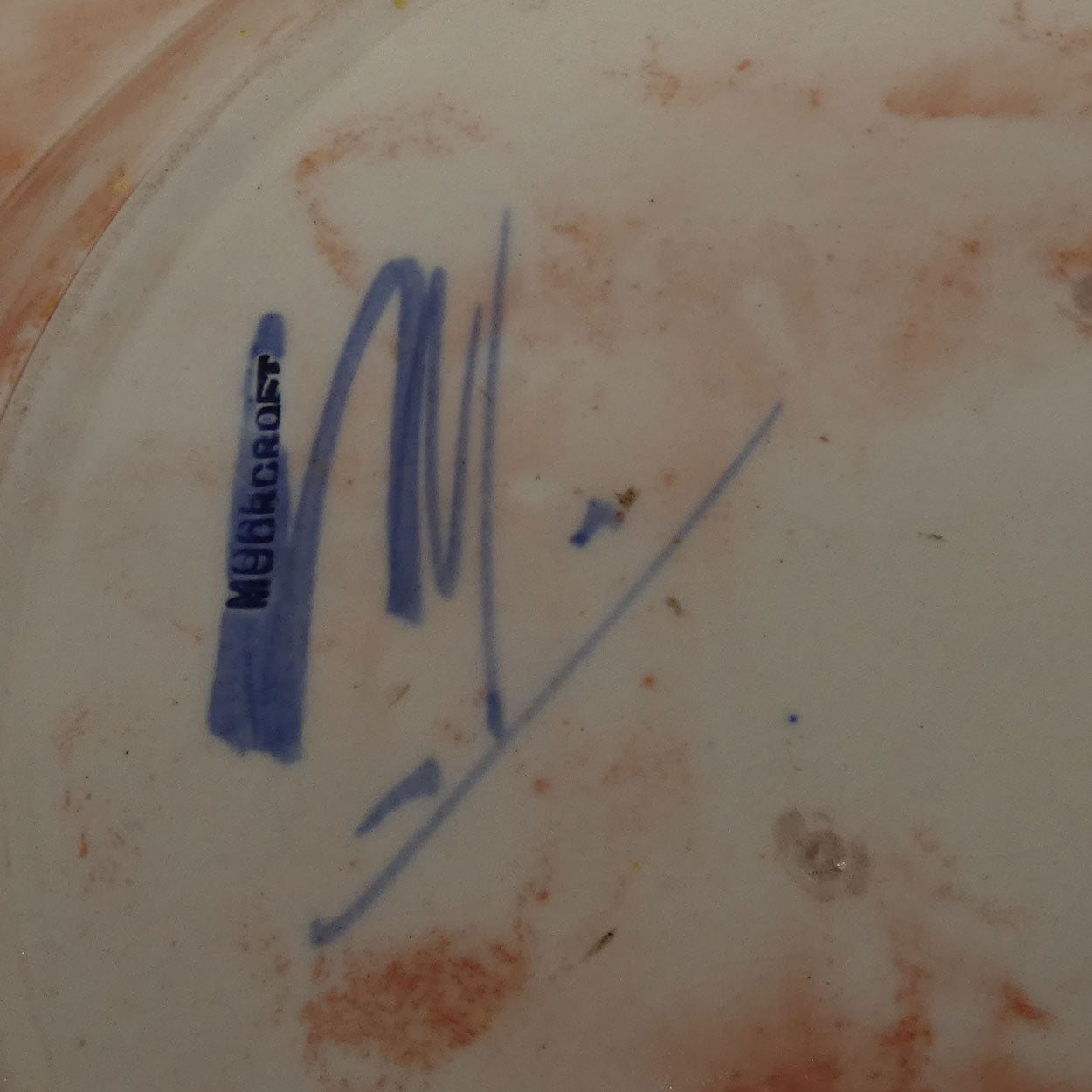 William Moorcroft Leaves and Fruit charger plate | Flambe Tints