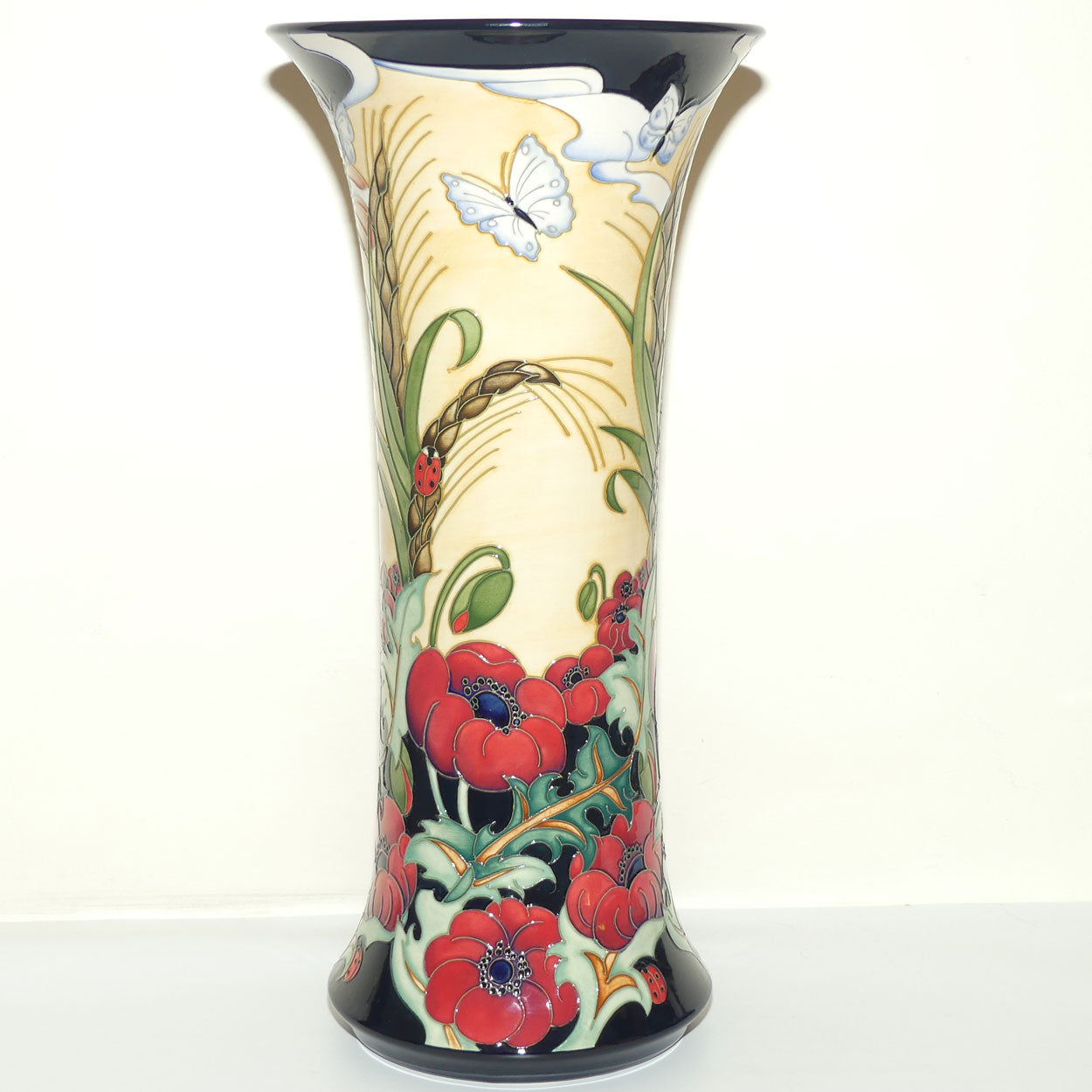 Moorcroft Flanders Field 159/18 Prestige Vase (Num Ed)