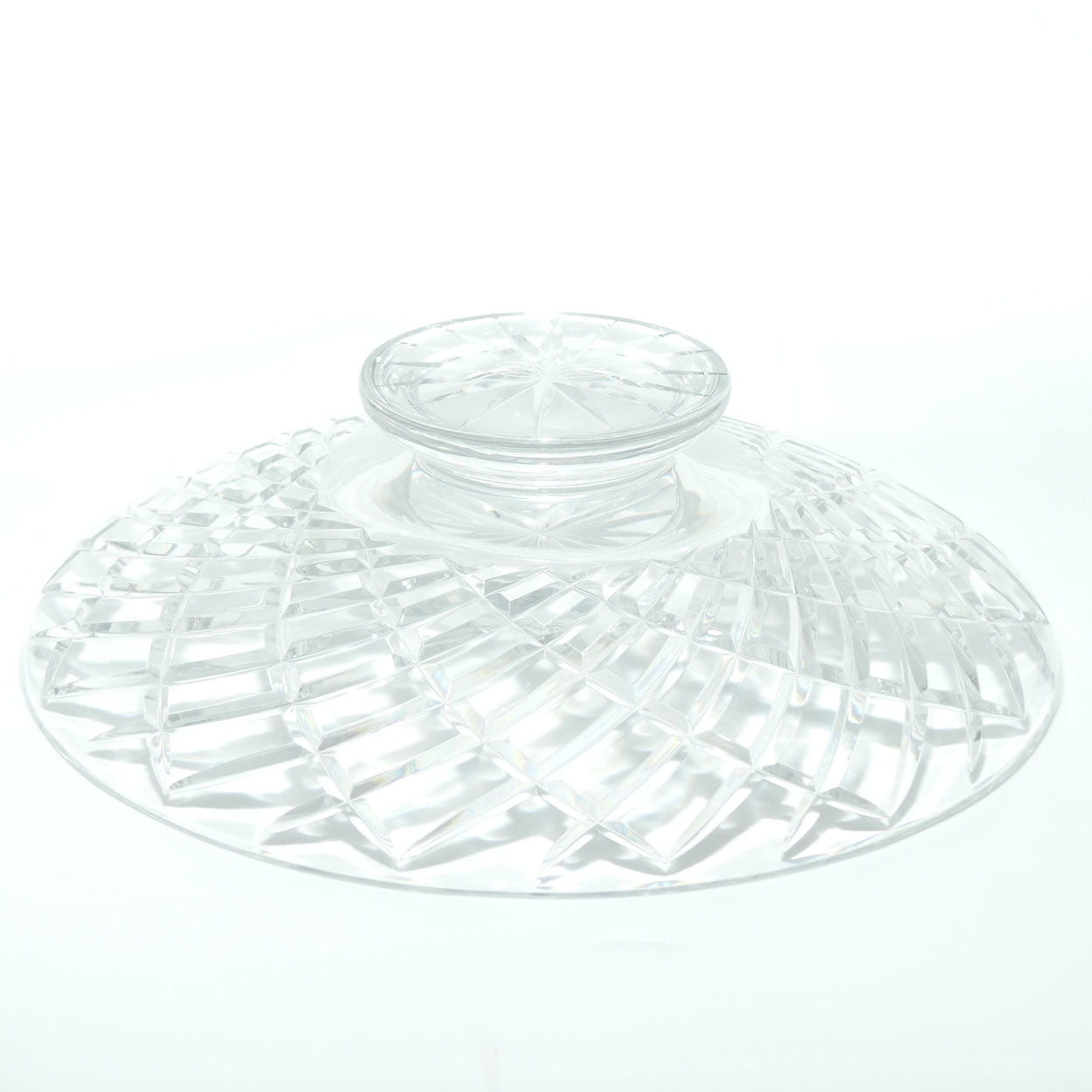 Nice quality Fancy Swirl Cut Crystal bowl | Flat shape