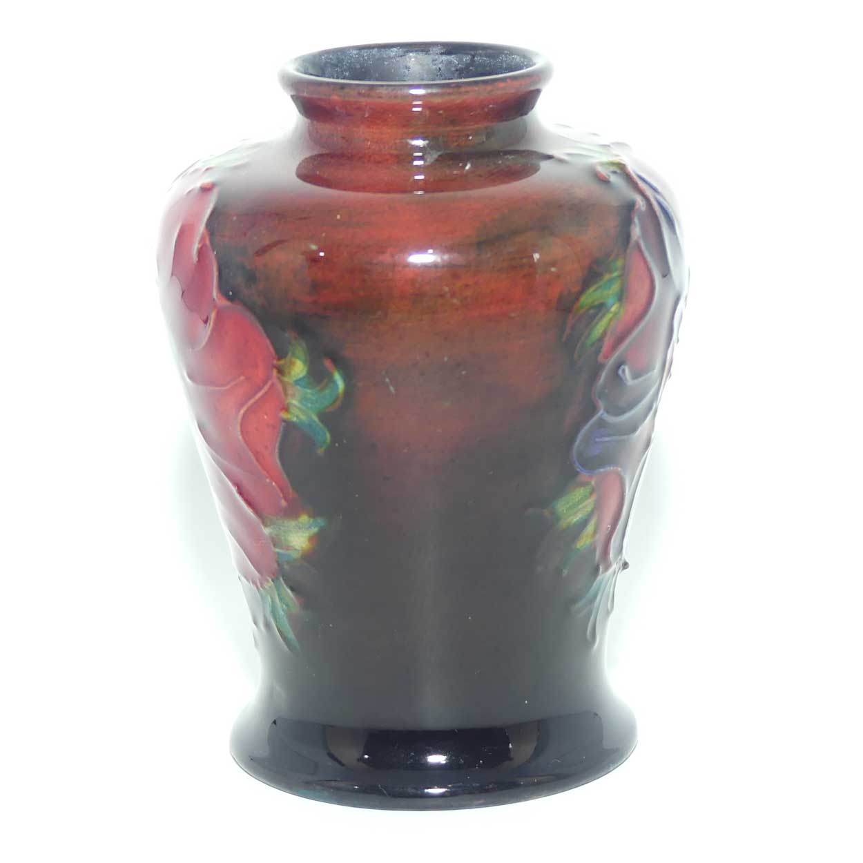Walter Moorcroft Flambe Anemone conical miniature vase