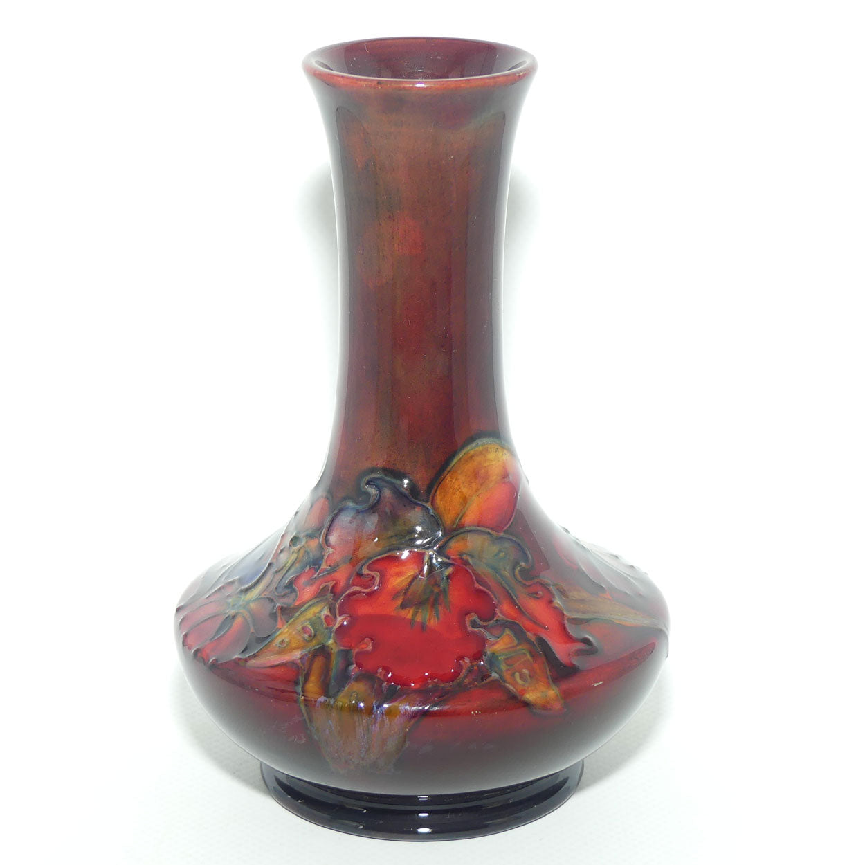 Walter Moorcroft Flambe Orchid 62/6 vase | Superb Colour | #2