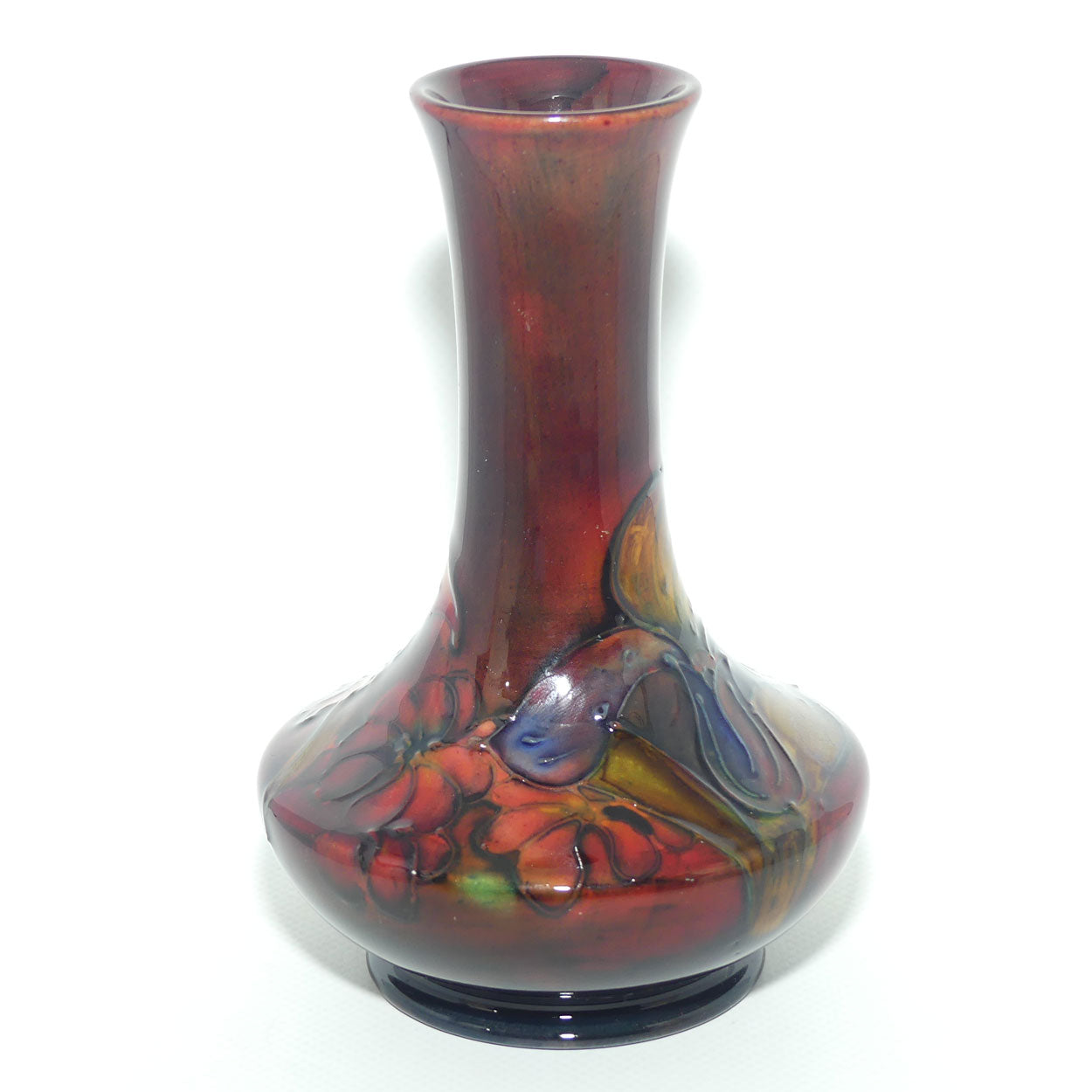 Walter Moorcroft Flambe Orchid 62/6 vase | Superb Colour | #2