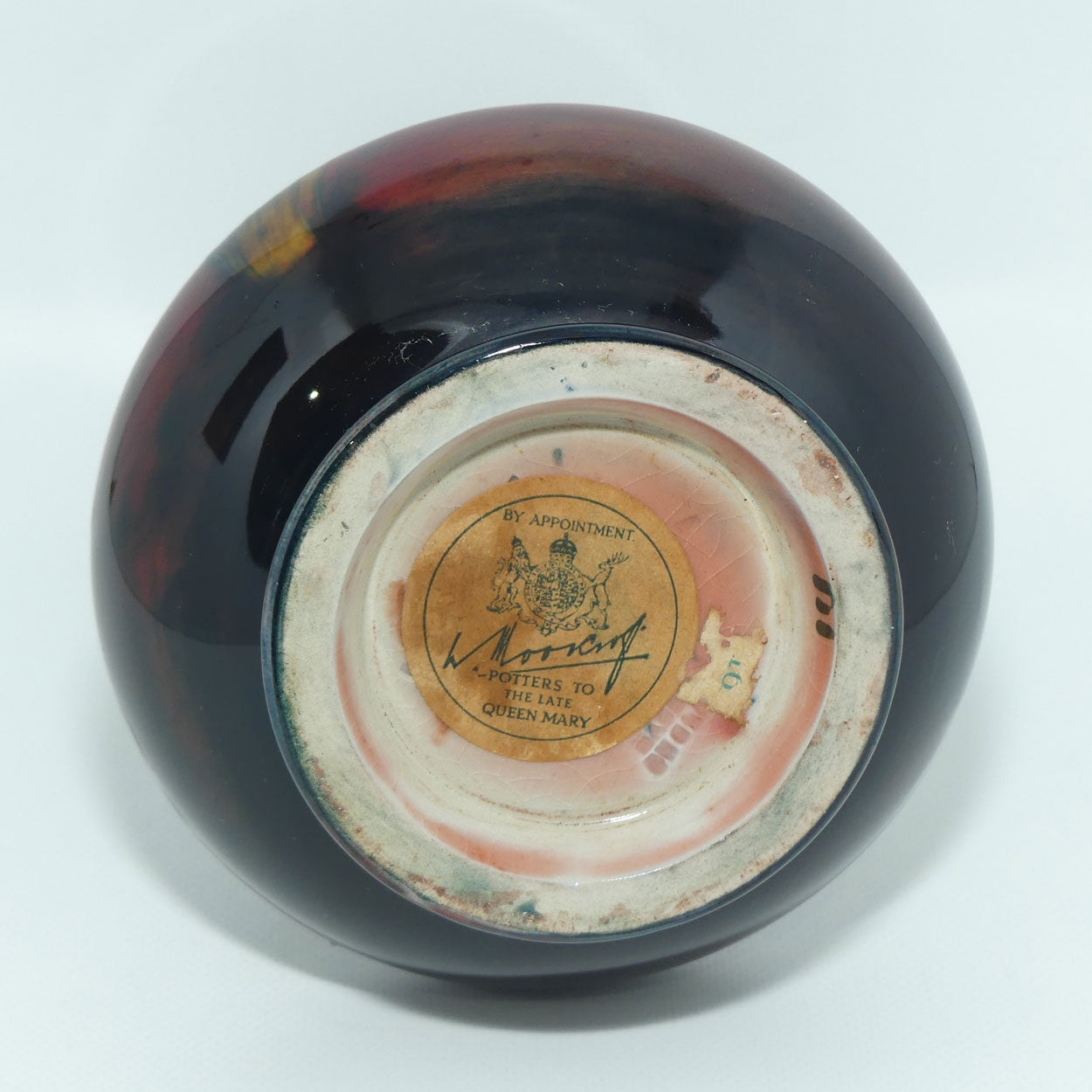 Walter Moorcroft Flambe Orchid 62/6 vase | Superb Colour