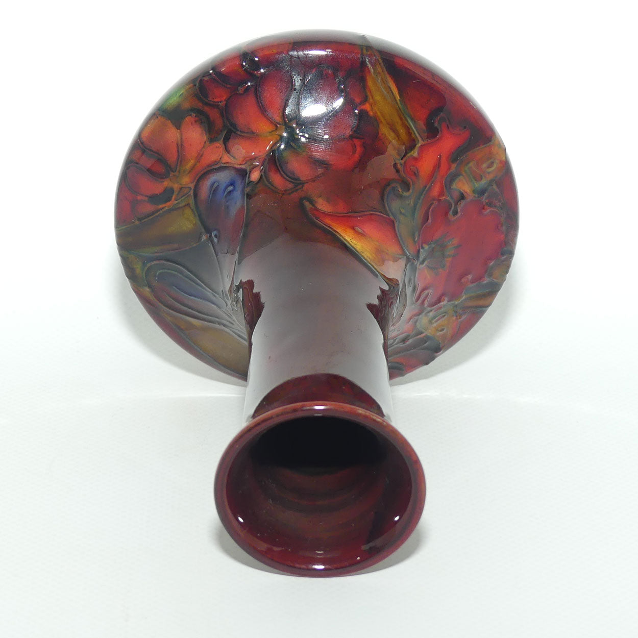 Walter Moorcroft Flambe Orchid 62/6 vase | Superb Colour | #2