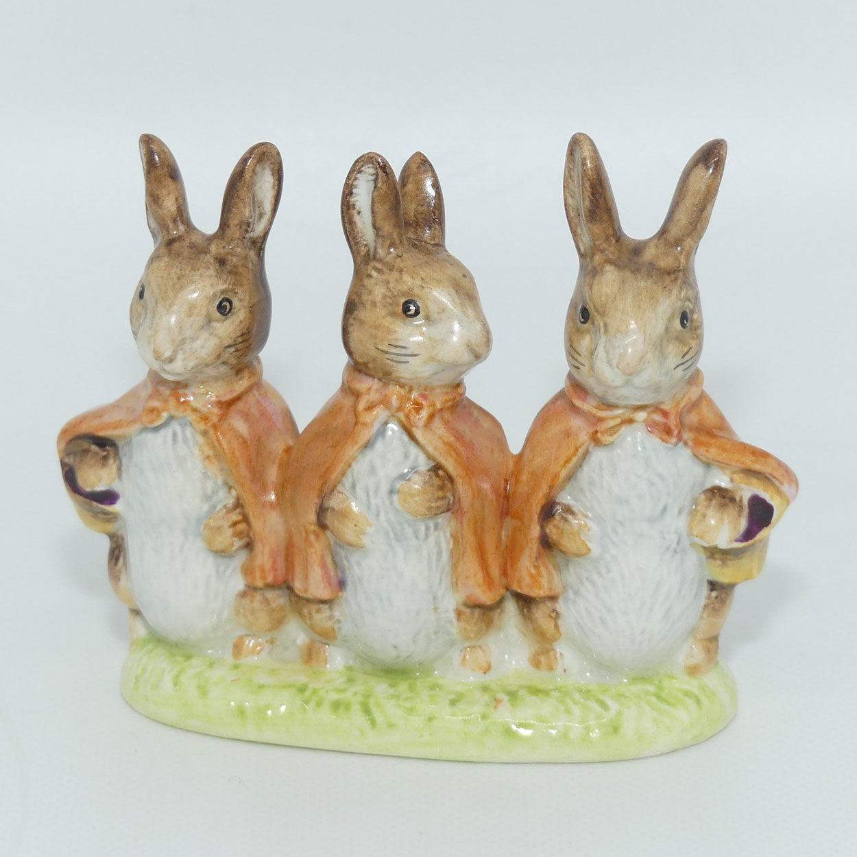Beswick Beatrix Potter Flopsy, Mopsy and Cottontail | GOLD OVAL BP2a #2