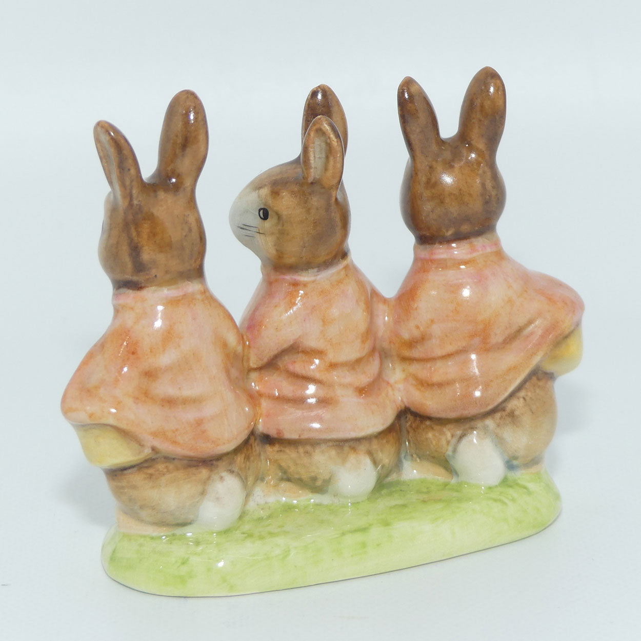 Beswick Beatrix Potter Flopsy, Mopsy and Cottontail | GOLD OVAL BP2a #1