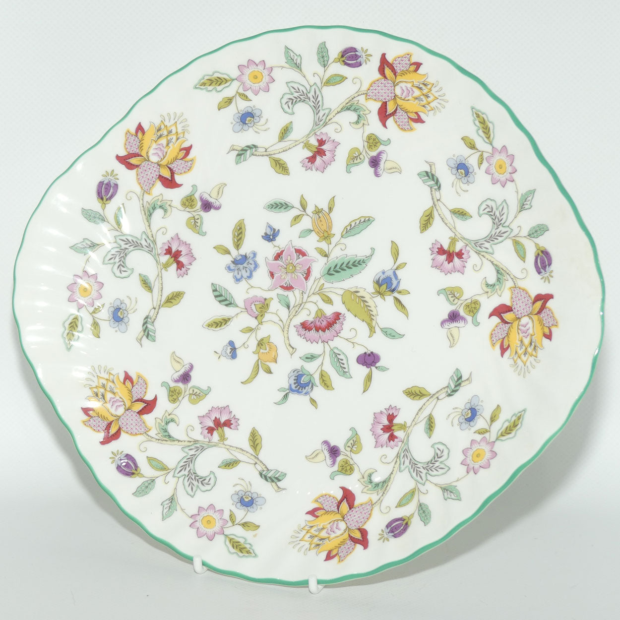 Minton Bone China Haddon Hall tab handle cake plate