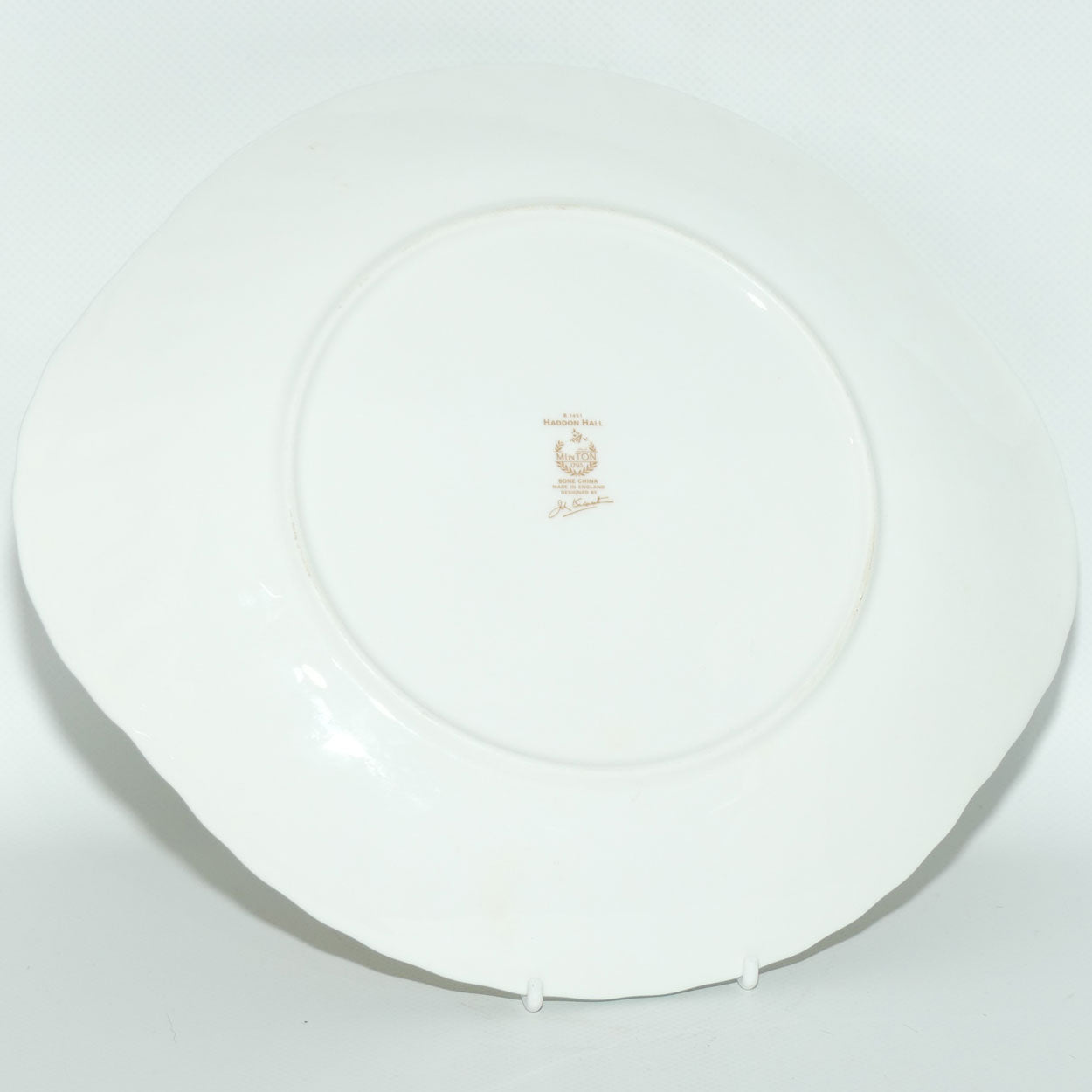 Minton Bone China Haddon Hall tab handle cake plate