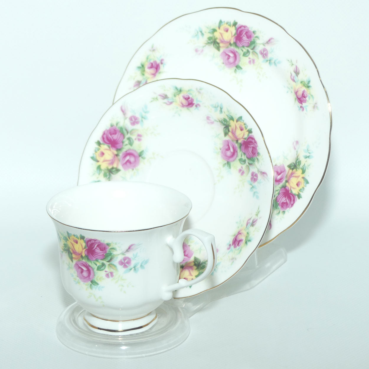 Royal Wessex Bone China | English Summer Roses trio