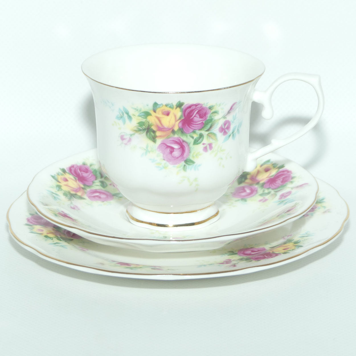 Royal Wessex Bone China | English Summer Roses trio