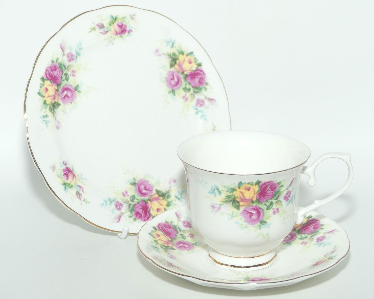Royal Wessex Bone China | English Summer Roses trio
