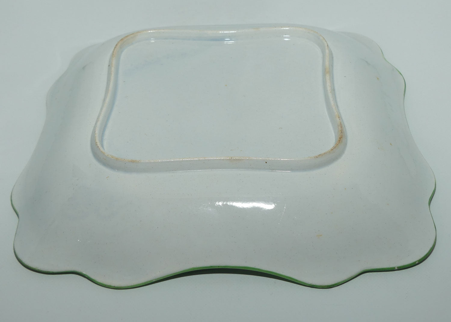 Early Victorian Floral Sprays square bowl | #1 | Floral motif embossed low relief