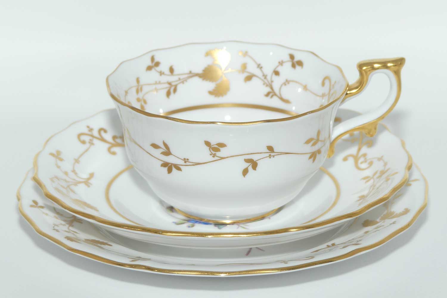 Spode Copeland 1820s pattern floral trio