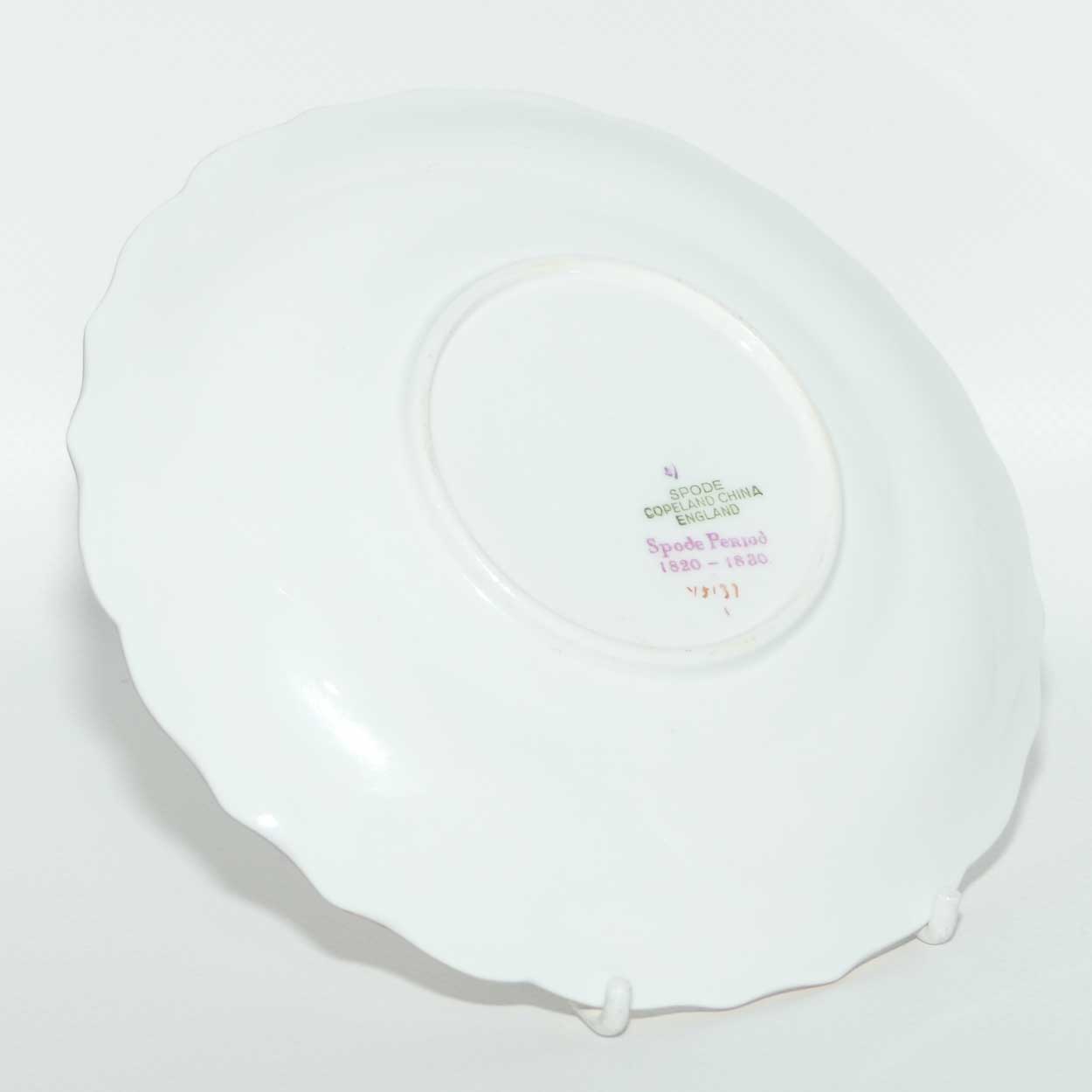 Spode Copeland 1820s pattern floral trio