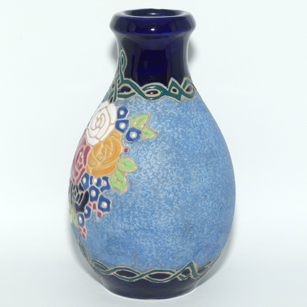 Amphora Czechoslovakia Floral decorated vase