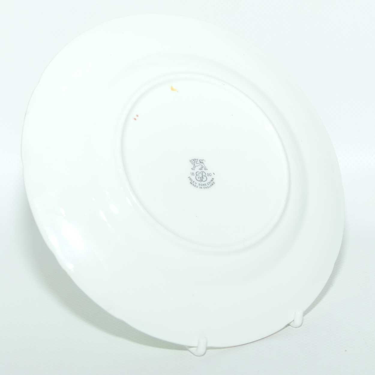 EB Foley Bone China Floral Spray trio | Light Green exterior | Yellow interior