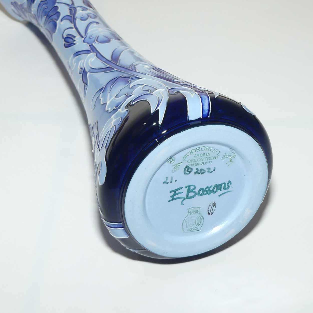 Moorcroft Florian Blue Pansy 366/12 vase | Num Ed | #21