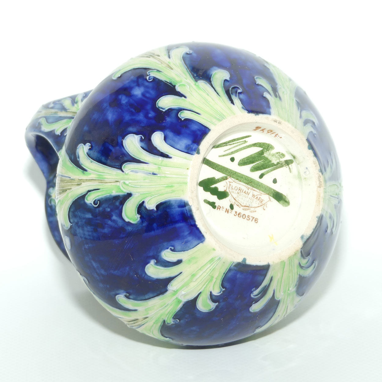 James MacIntyre & Co William Moorcroft Florian Feather and Daisy twin handle vase | M1695