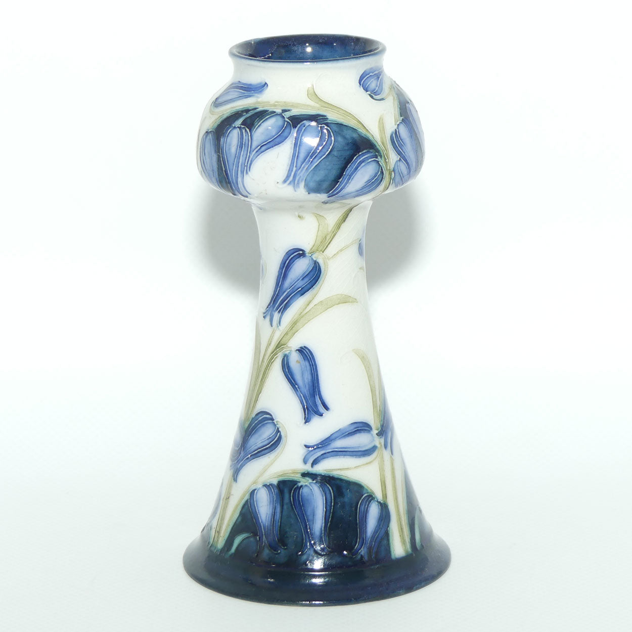 James MacIntyre & Co William Moorcroft Florian Tulip on White Ground vase | Made for Stonier & Co Liverpool