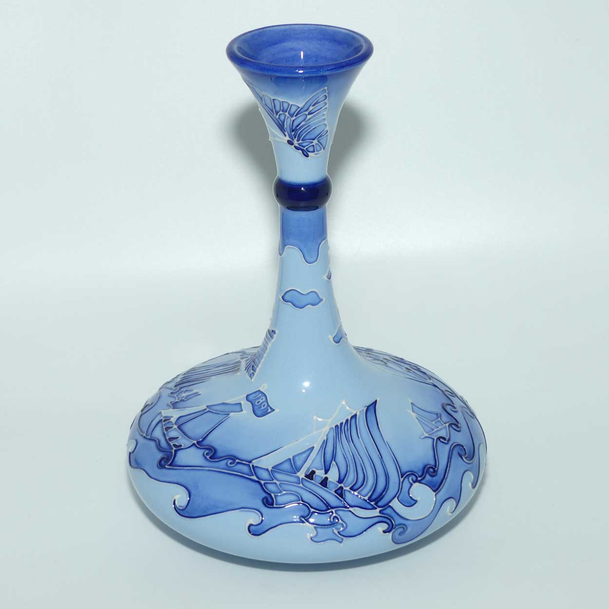 Moorcroft 1997 Florian Yacht vase (Num Ed; Moorcroft Centenary)