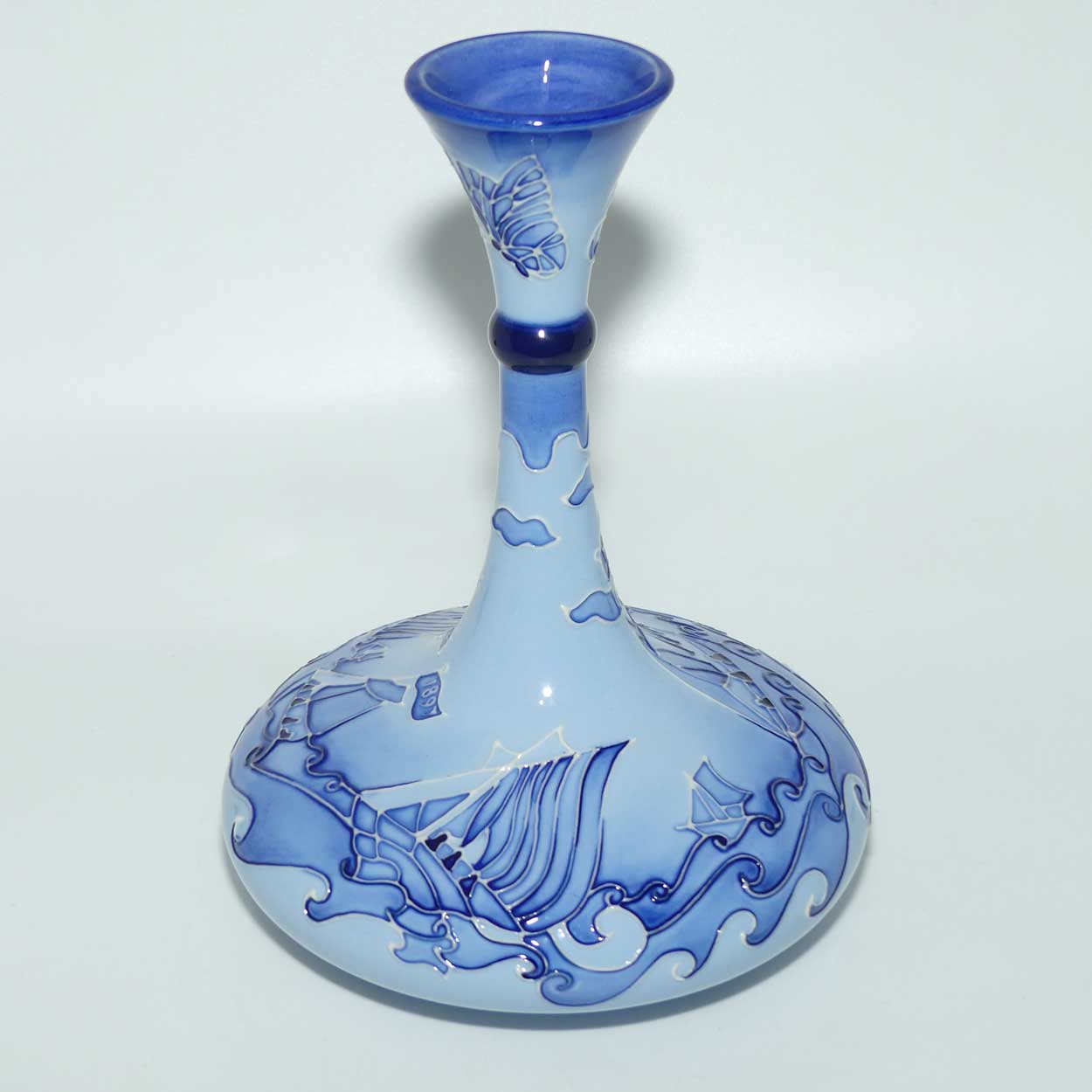 Moorcroft 1997 Florian Yacht vase (Num Ed; Moorcroft Centenary)