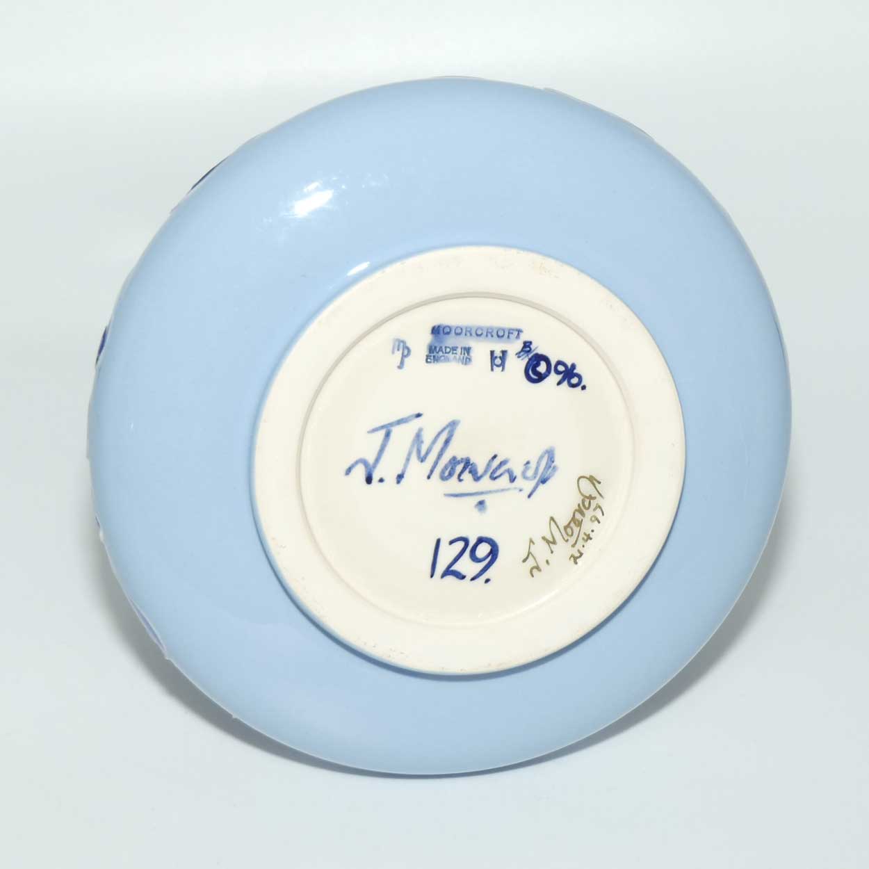 Moorcroft 1997 Florian Yacht vase (Num Ed; Moorcroft Centenary)