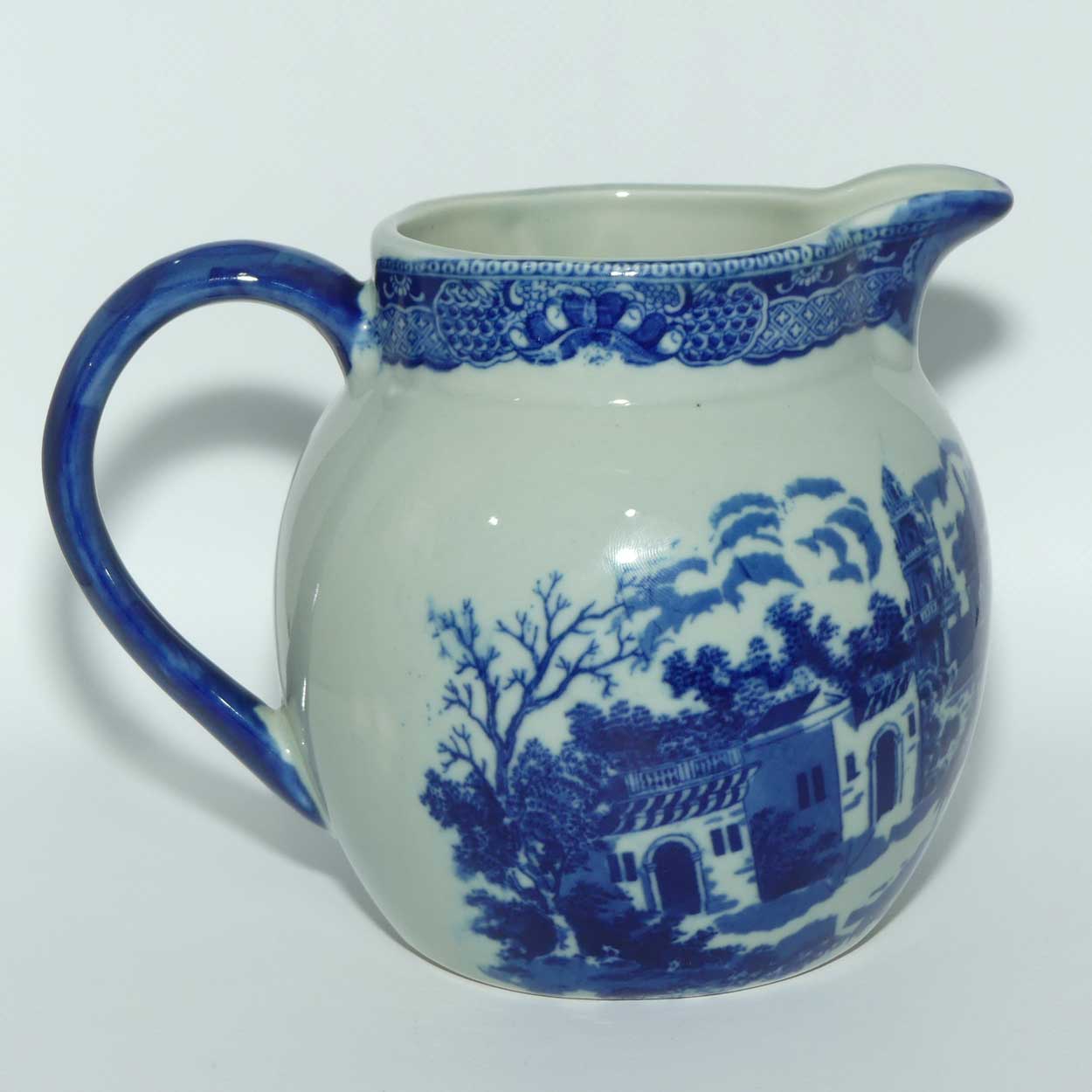 Victoria Ironstone | Antique style Flow Blue pattern jug
