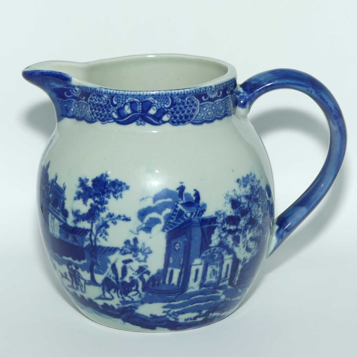 Victoria Ironstone | Antique style Flow Blue pattern jug