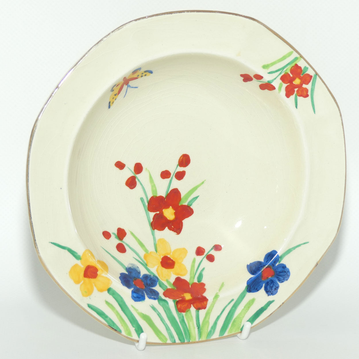 Maling Floral and Butterfly hand painted bowl